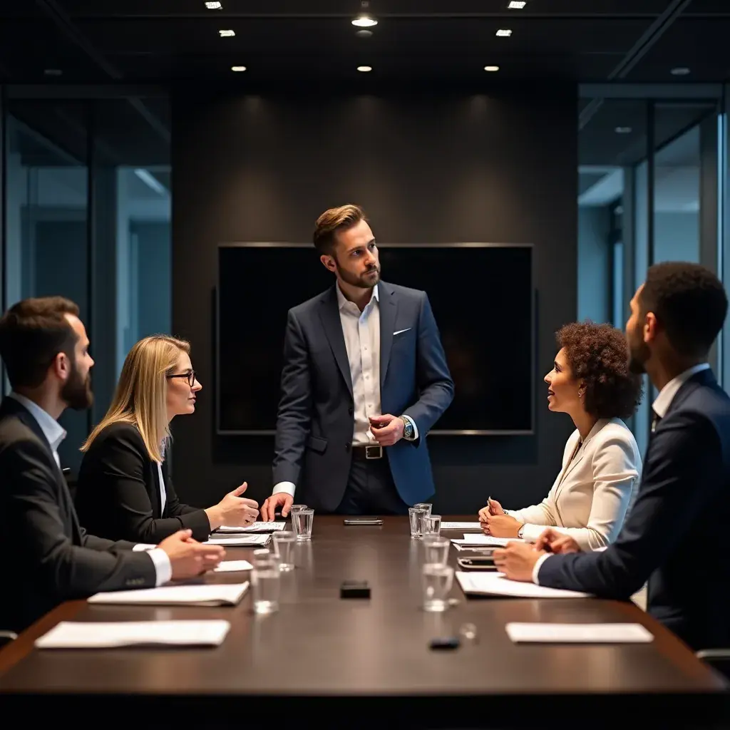 Équipe de consultants analysant des données financières sur un ordinateur portable