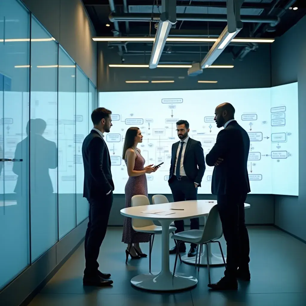 Client satisfait recevant des conseils d'un consultant en affaires